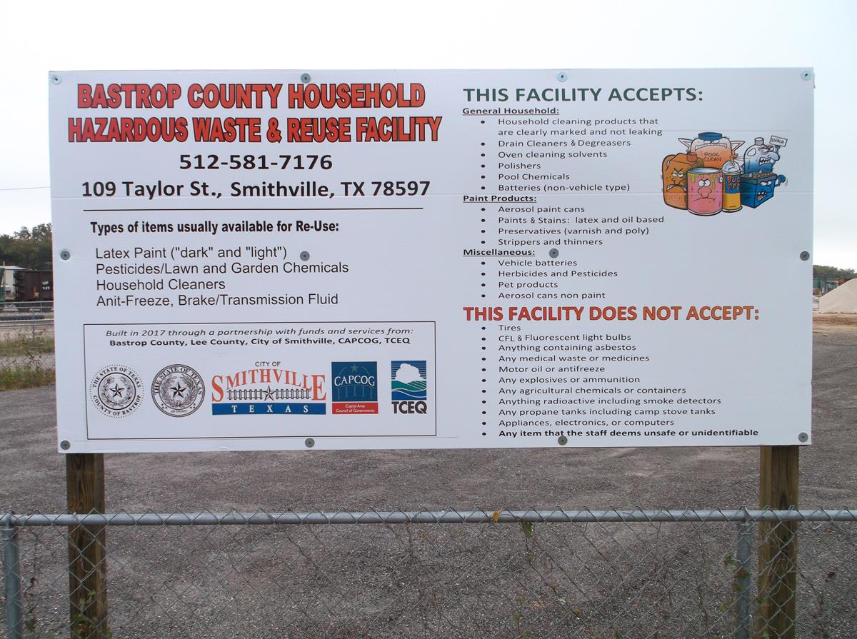 Bastrop Hazardous  Waist Sign